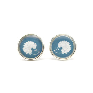 hedgehog stud earrings
