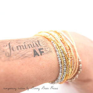 metallic wrap bracelet
