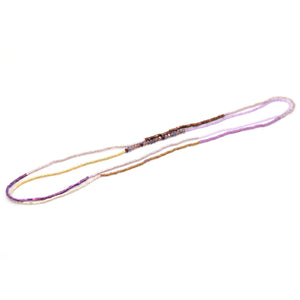 Purple Stretchy Wrap Bracelet / Necklace