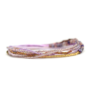 Purple Stretchy Wrap Bracelet / Necklace