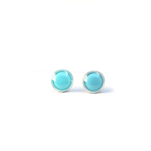 blue post earrings