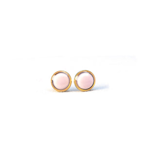 pink post earrings
