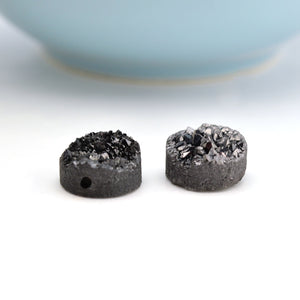 Black druzy DIY kit