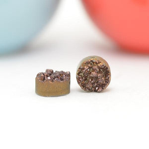 Bronze druzy DIY kit option