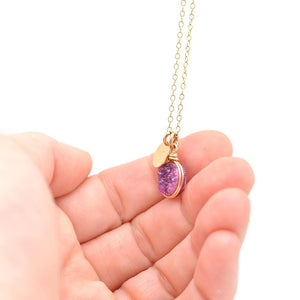 Personalized Druzy Necklace