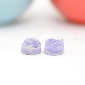 Violet druzy DIY kit option