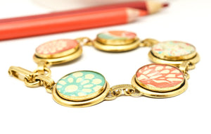 warm colors gold fiesta bracelet