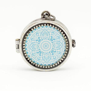 Blue Batique Locket
