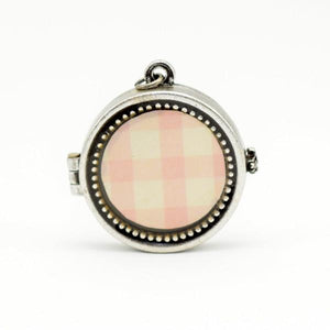 Pink Plaid Locket