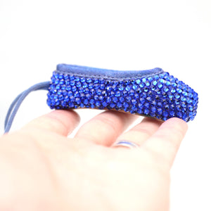 Majestic Blue Custom Dyed Miniature Pointe Shoe • Keepsake, Key Chain or Bag Charm