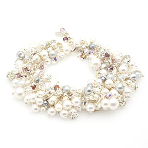 pearl cluster bracelet