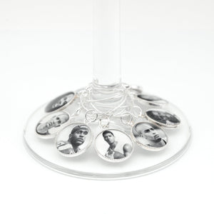 Seattle Seahawks Wine Charms - READY TO SHIP