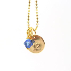 Seahawks Hand-stamped 12 Necklace