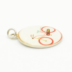 Red Bicycle Pendant