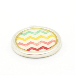 Multicolored Chevron Pendant