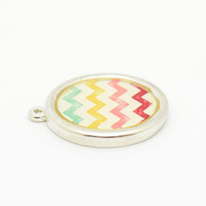 Multicolored Chevron Pendant