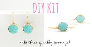 druzy earring DIY kit