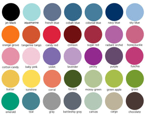 Personalized necklace color options