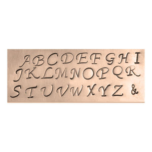 script font for initial necklace