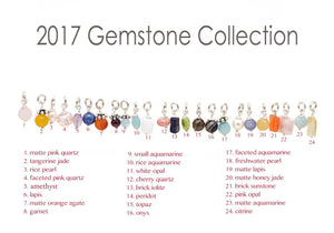 Gemstone options family tree necklace