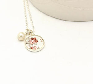 Small Rosey Rose Necklace