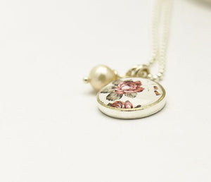 Small Rosey Rose Necklace