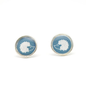 hedgehog stud earrings
