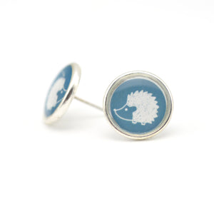 hedgehog stud earrings