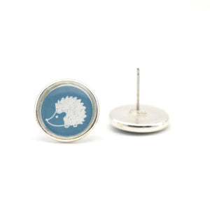 hedgehog stud earrings