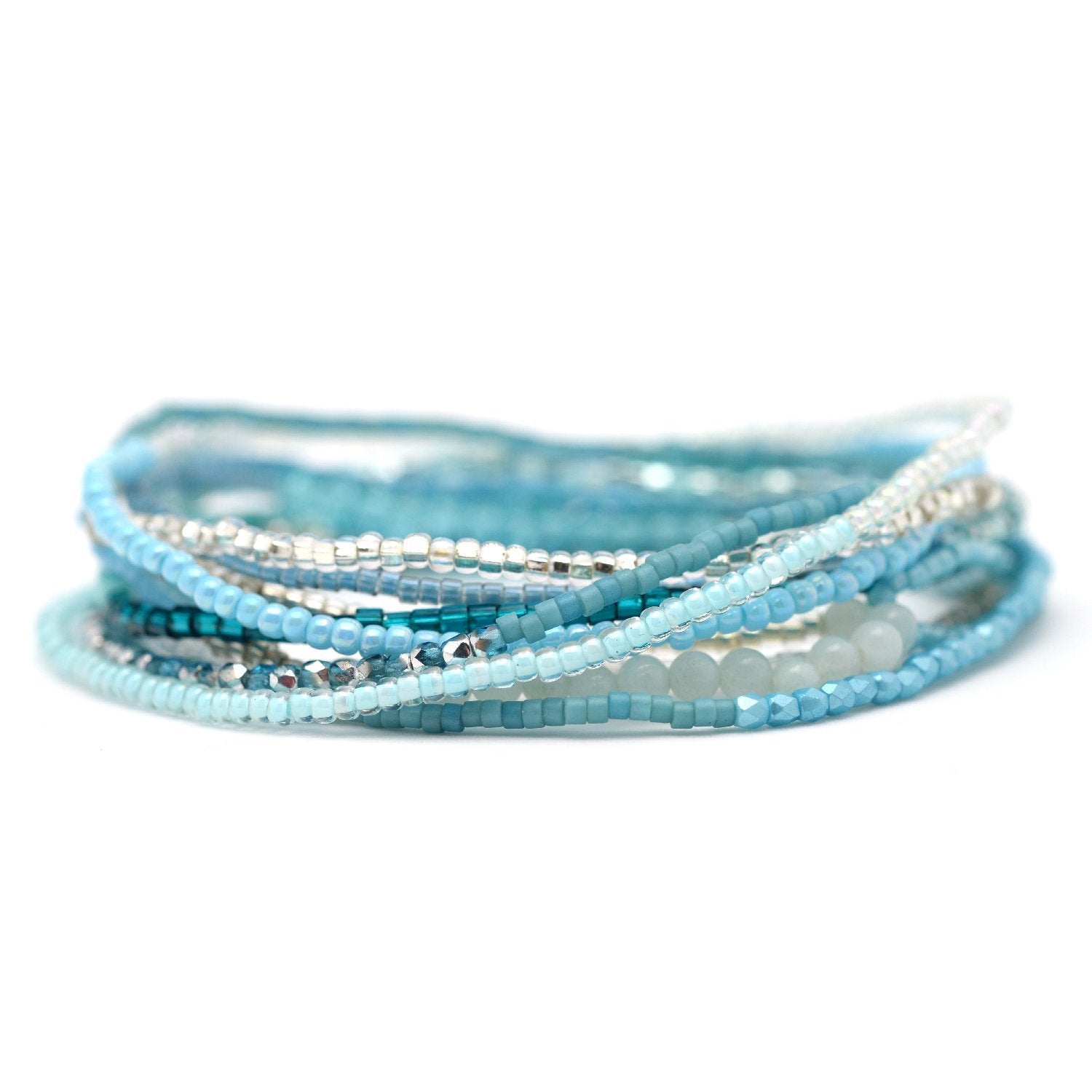 stretchy beaded wrap bracelet by Sugar Sidewalk