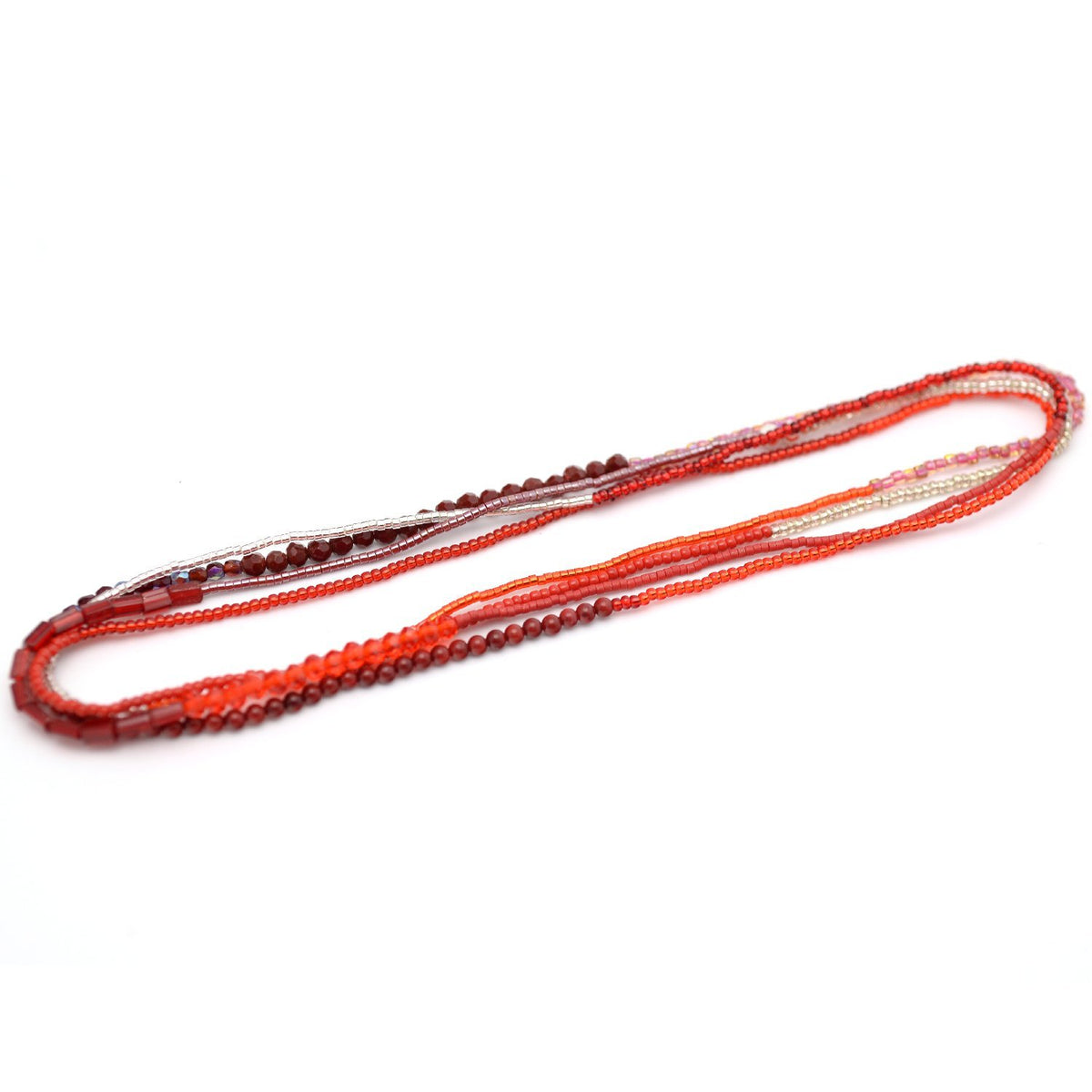Red Stretchy Wrap Bracelet / Necklace
