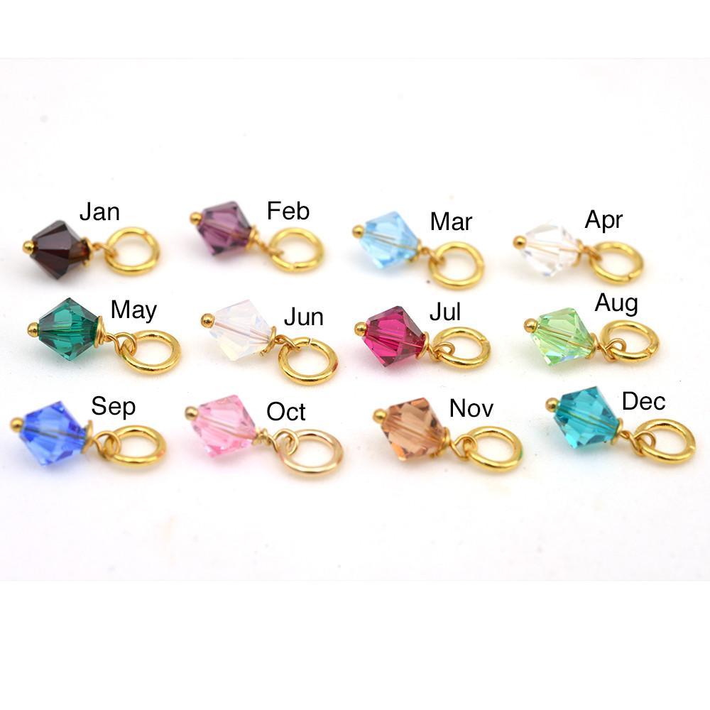 birthstones gold swarovski crystals