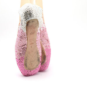 bloch pointe shoes covered with swarovski crystals