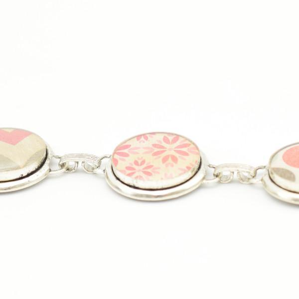 Sweetheart Silver Link Bracelet