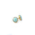 aquamarine post earrings