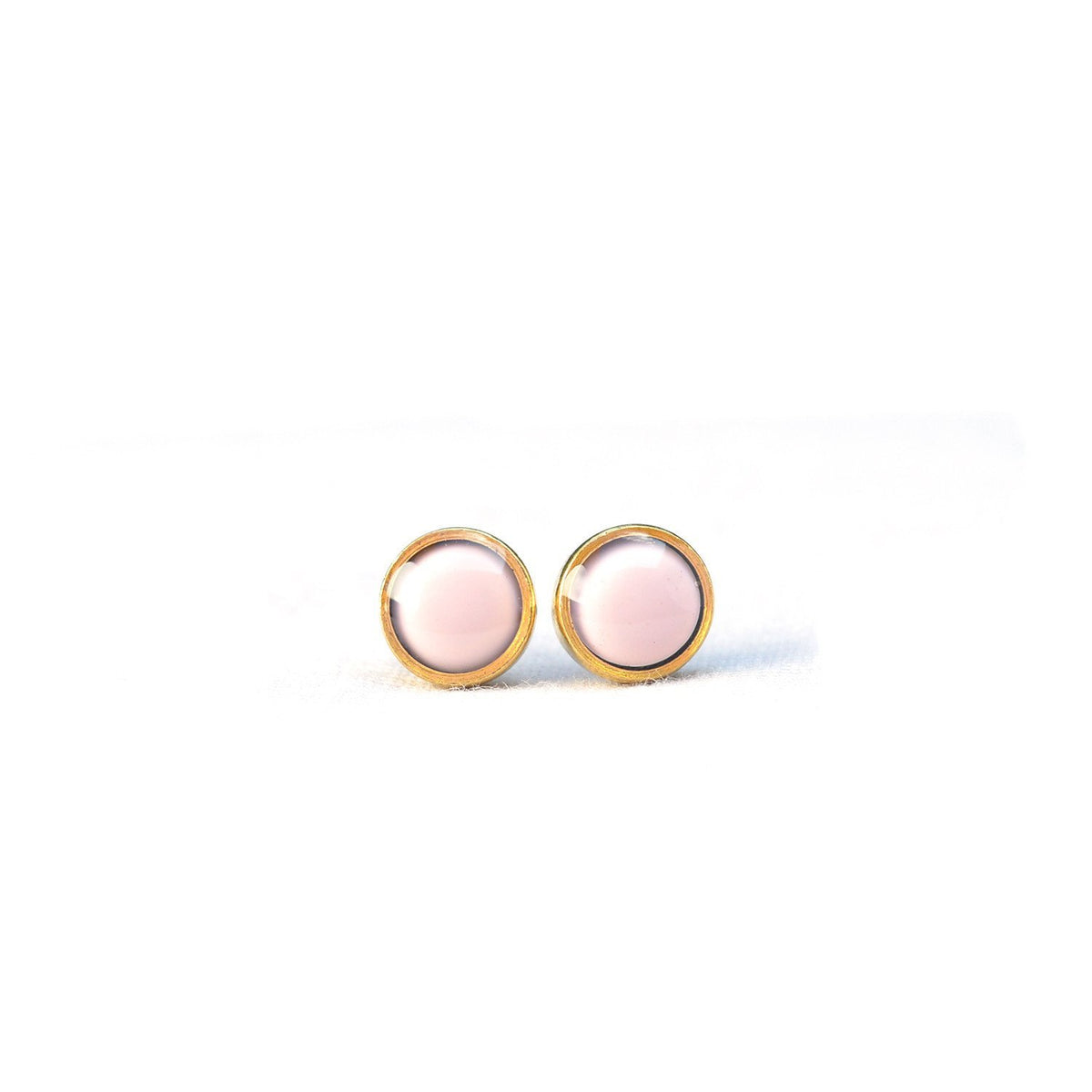 pink post earrings