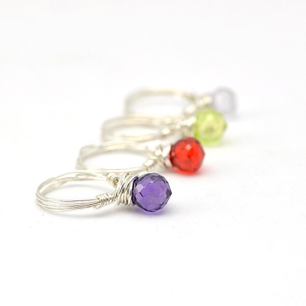 silver candy rings