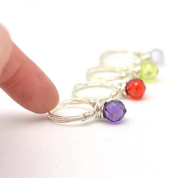 candy rings shown to scale