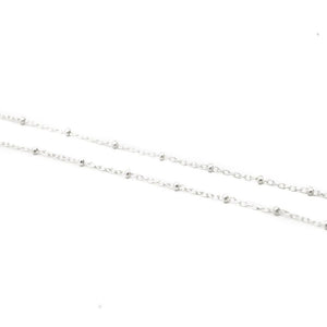 sterling silver satelite bead chain