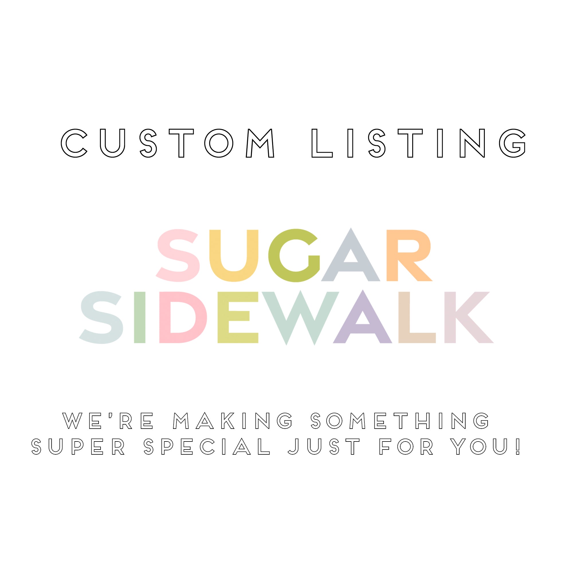 Custom Listing • Please Read the Description