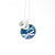 Dragonfly pendant and intials closeup