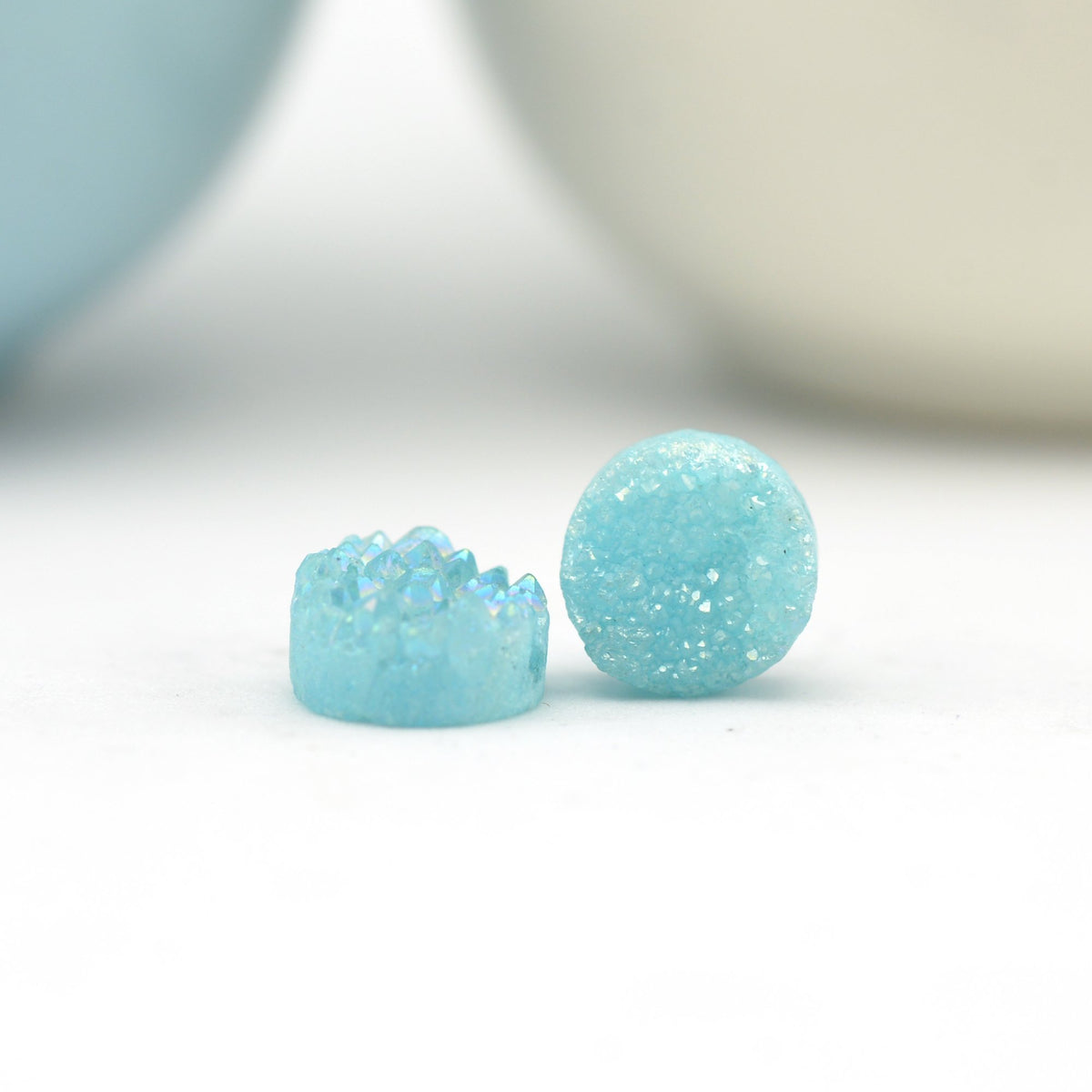 sky blue druzy DIY kit