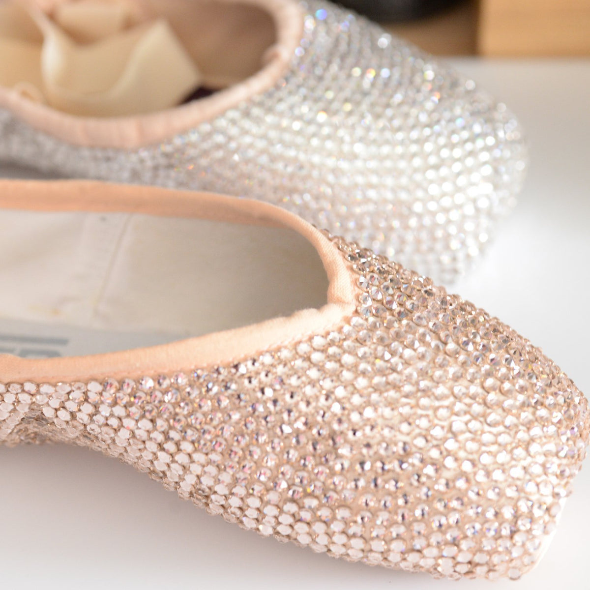 Crystallized Pointe Shoes • Your Pointe Shoes covered with Swarovski™ Crystals