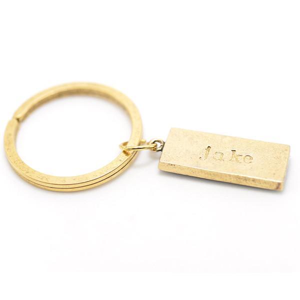 Photo Keychain • Hand Stamped Back