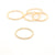 Gold stacking rings