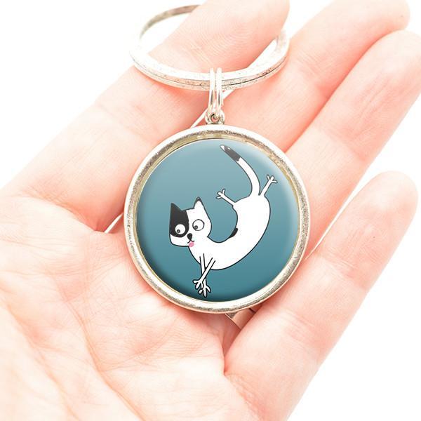personalized cat keychain