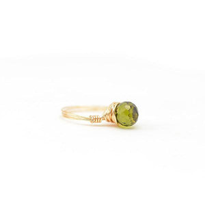 Candy Ring Wire Wrapped Gold