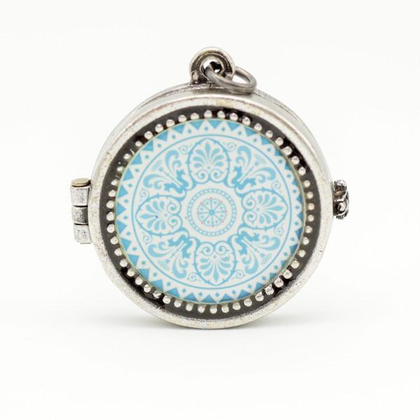Blue Batique Locket