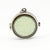Antique silver green locket