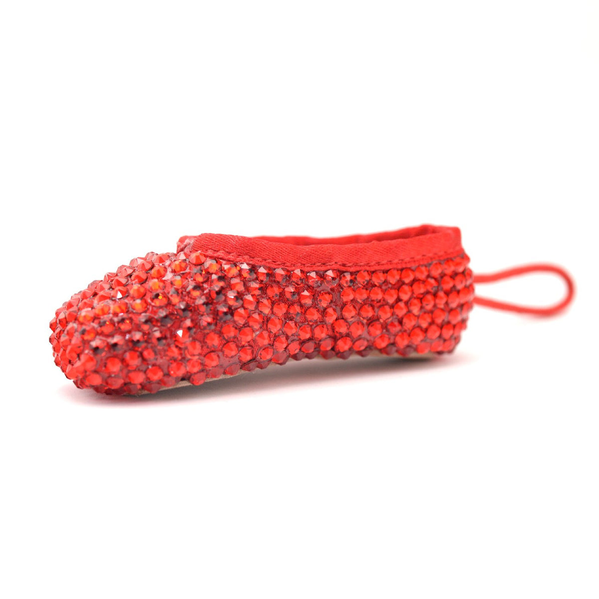 Scarlet Miniature Pointe Shoe • Keepsake, Key Chain or Bag Charm